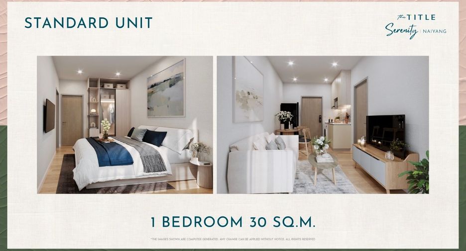 À vendre 1 chambre appartement à Thalang, Phuket
