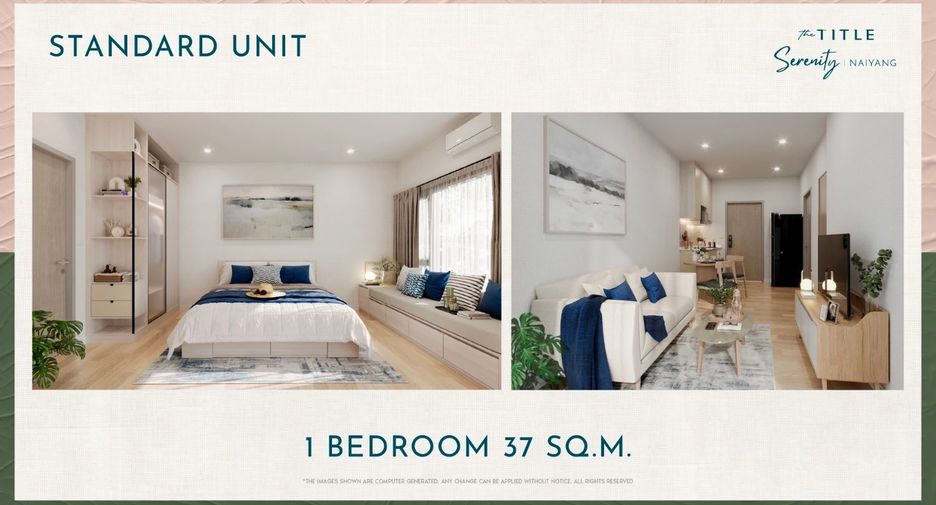 À vendre 1 chambre appartement à Thalang, Phuket