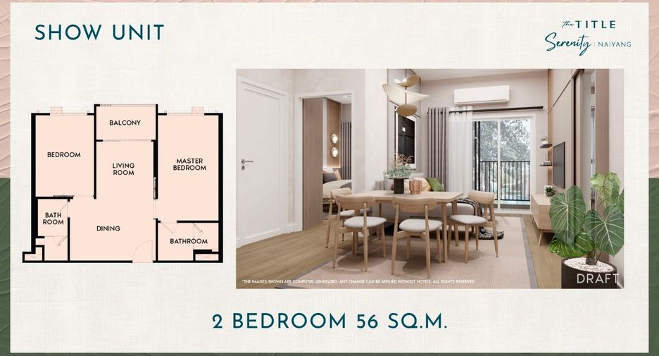 À vendre 1 chambre appartement à Thalang, Phuket