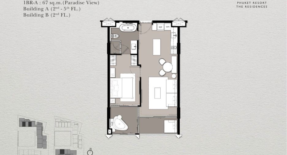 À vendre 1 chambre appartement à Kathu, Phuket