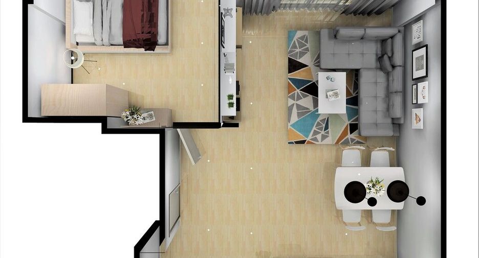 Wohnung zum Kauf mit 1 Zimmer in Bang Pa-in, Phra Nakhon Si Ayutthaya