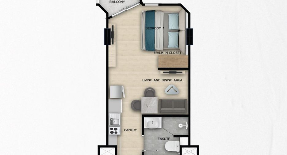 For sale 1 bed apartment in Mueang Phuket, Phuket