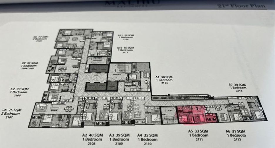 Wohnung zum Kauf mit 1 Zimmer in Bang Lamung, Chonburi