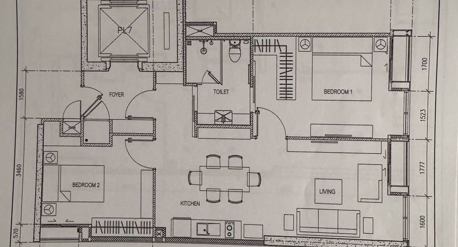 For sale 2 bedrooms condo in Pathum Wan, Bangkok