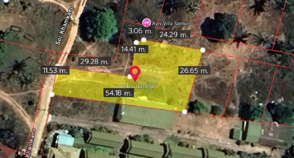 For sale land in Ko Samui, Surat Thani
