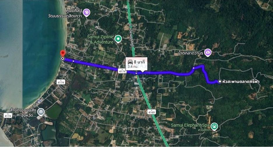 For sale land in Ko Samui, Surat Thani