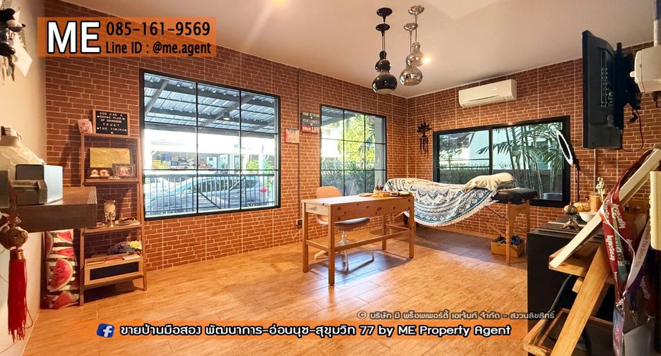 Casa adosada en alquiler de 3 habitaciones en Suan Luang, Bangkok