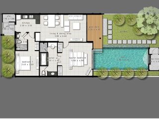 For rent 2 bedrooms villa in Mueang Phuket, Phuket