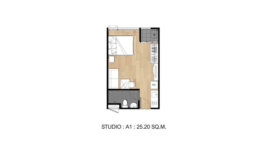 À louer 1 chambre condo à Khlong San, Bangkok
