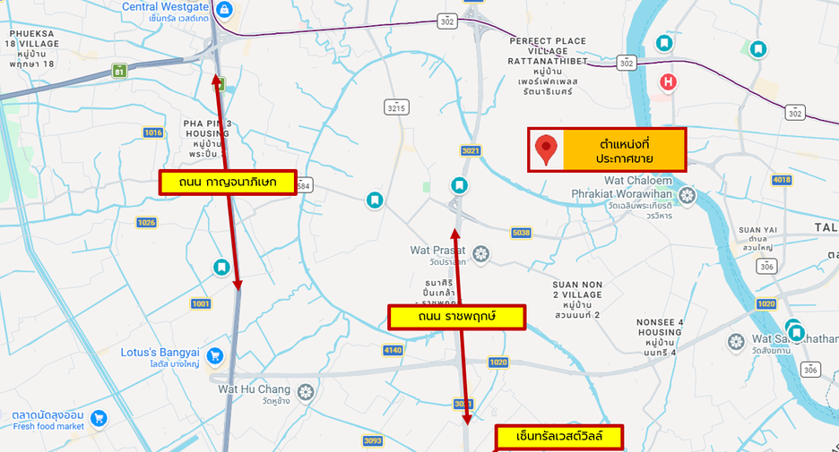 Casa en venta de 3 habitaciones en Mueang Nonthaburi, Nonthaburi
