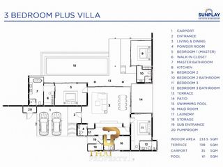 For sale 3 bedrooms villa in Bang Saray, Pattaya