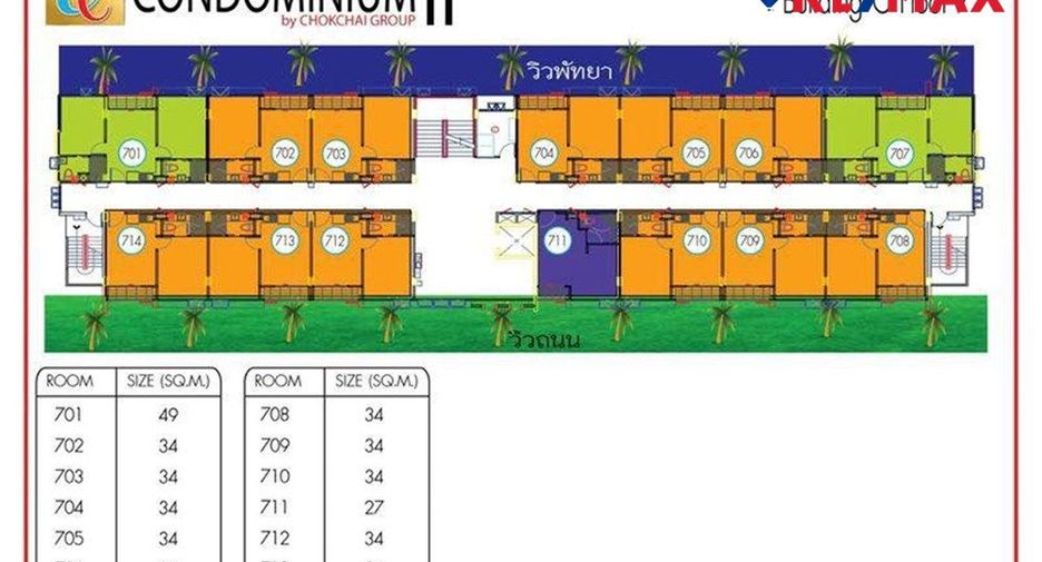 For sale 1 bed condo in Bang Lamung, Chonburi