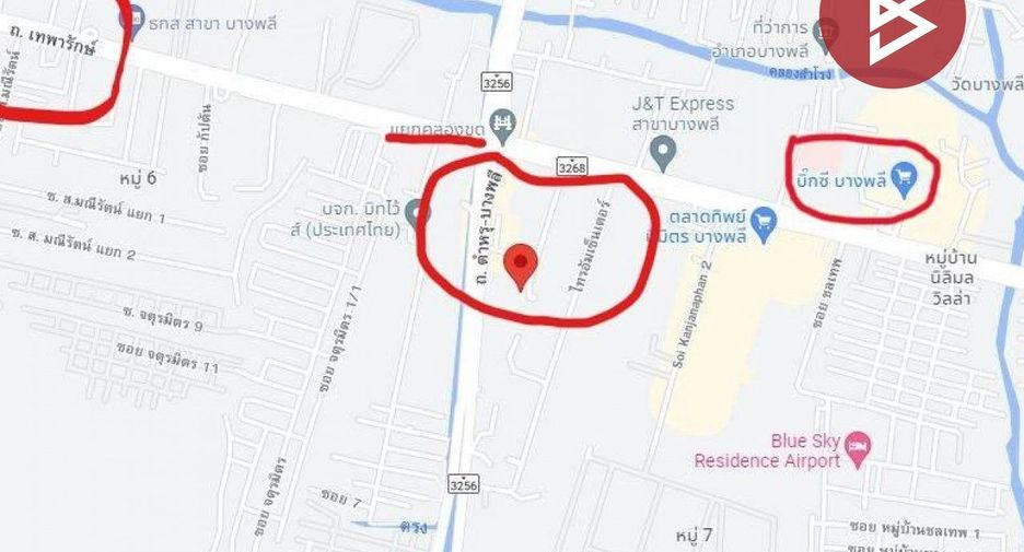 For sale land in Bang Phli, Samut Prakan