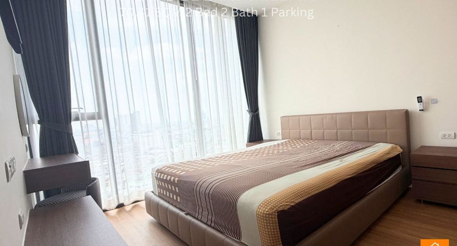 For rent 2 bedrooms condo in Thon Buri, Bangkok