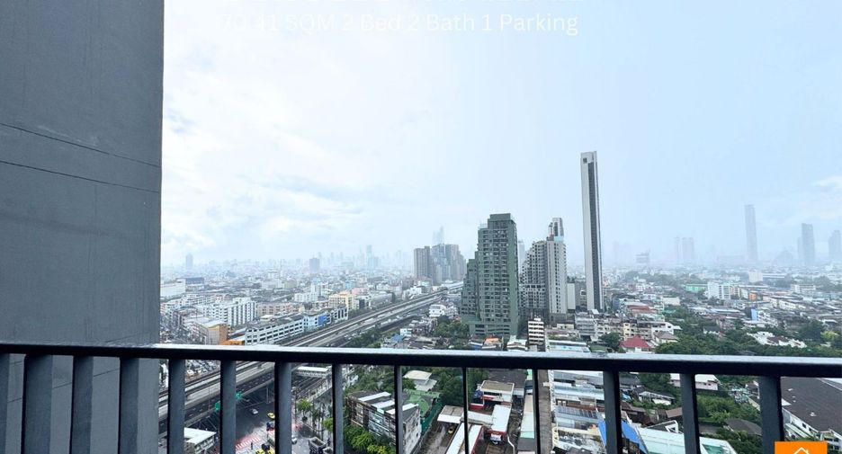 For rent 2 bedrooms condo in Thon Buri, Bangkok
