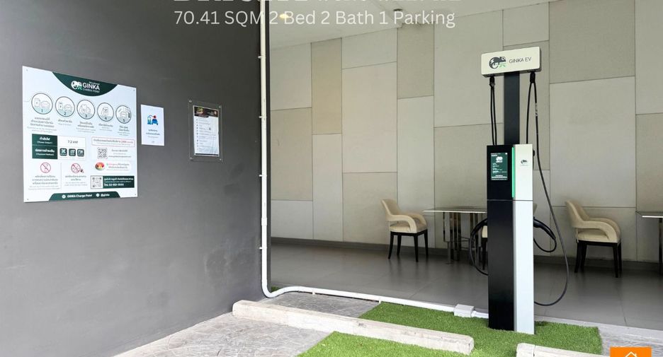 For rent 2 bedrooms condo in Thon Buri, Bangkok
