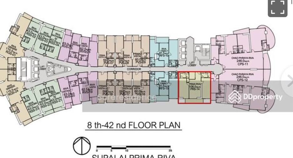 Condo en venta de 2 habitaciones en Yan Nawa, Bangkok