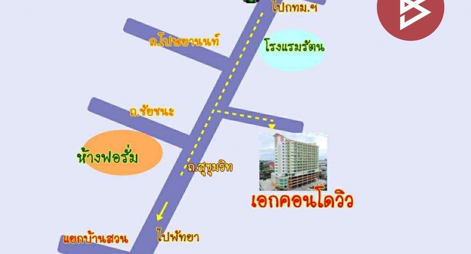 For sale 1 bed condo in Mueang Chon Buri, Chonburi
