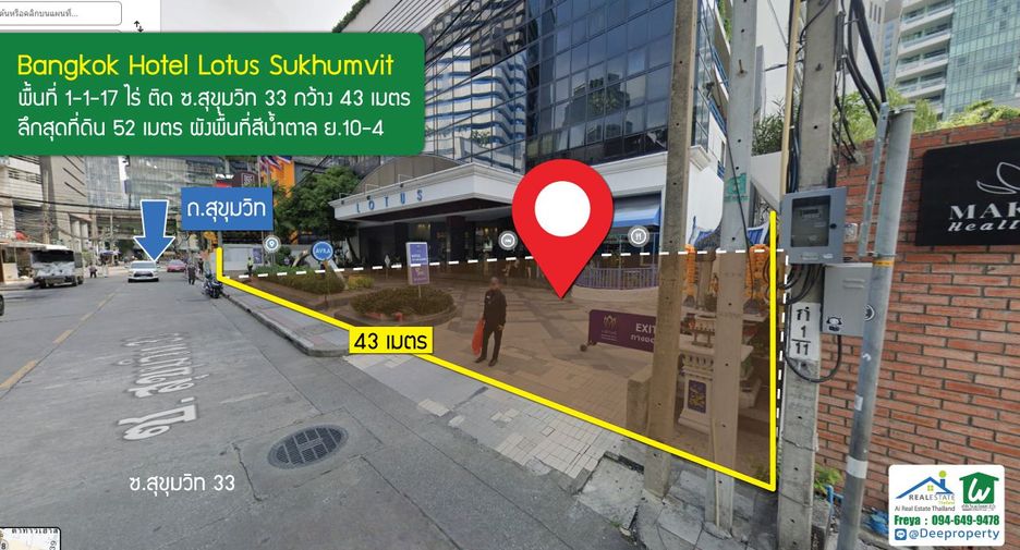For sale 224 bedrooms hotel in Khlong Toei, Bangkok