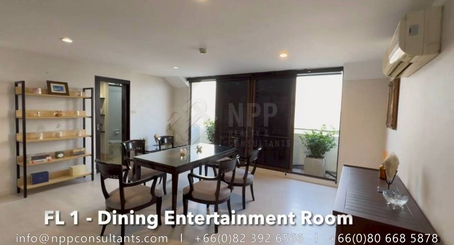Condo en alquiler de 3 habitaciones en Watthana, Bangkok