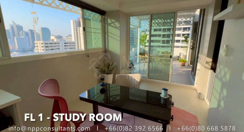 Condo en alquiler de 3 habitaciones en Watthana, Bangkok