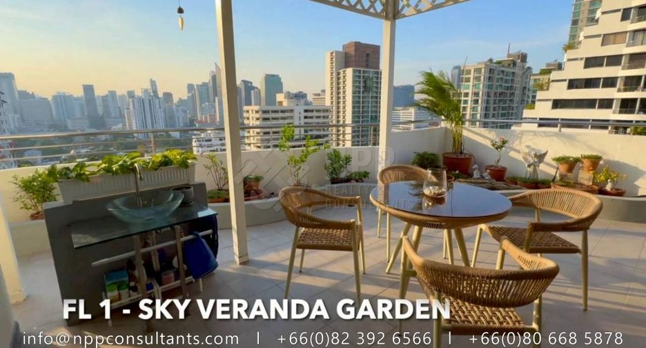 Condo en alquiler de 3 habitaciones en Watthana, Bangkok