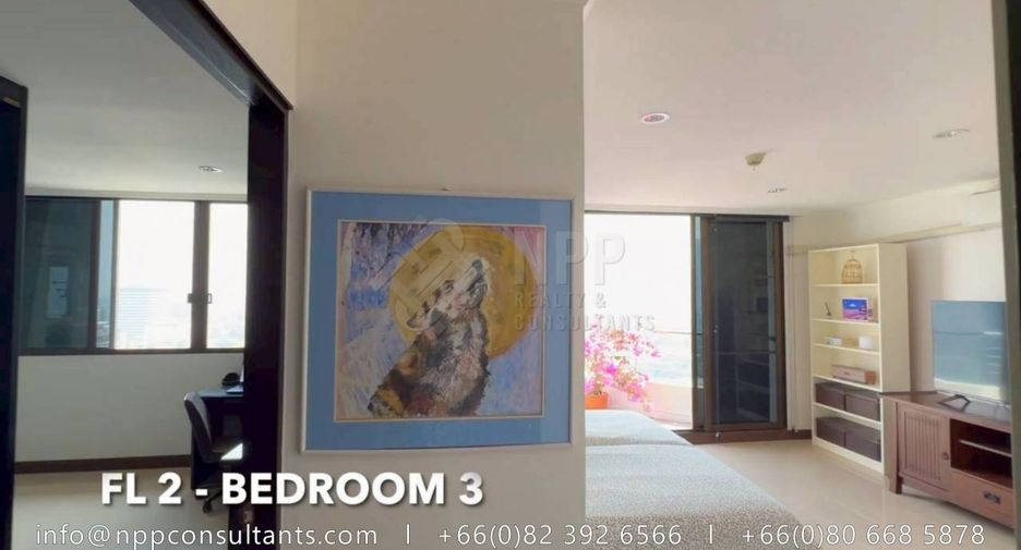 Condo en alquiler de 3 habitaciones en Watthana, Bangkok