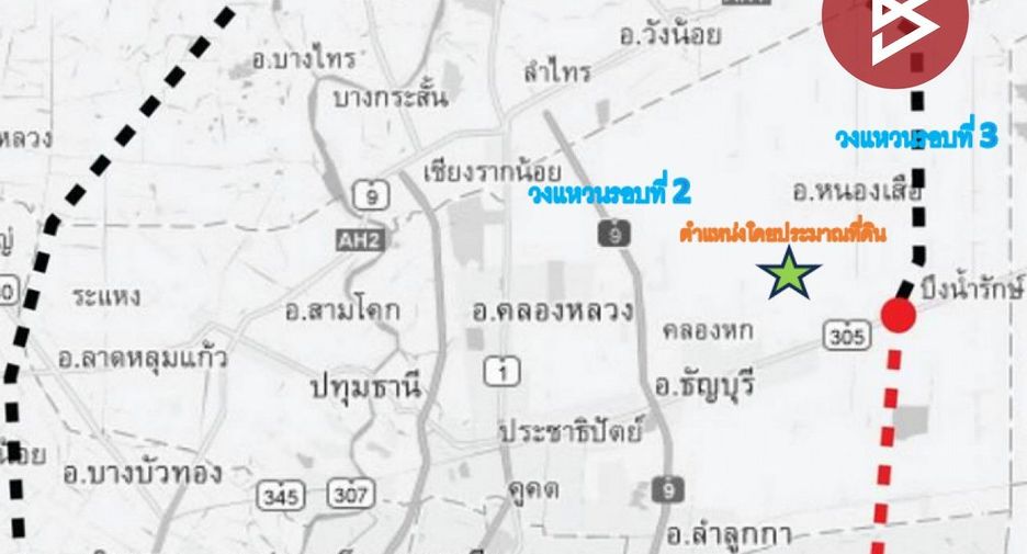For sale land in Khlong Luang, Pathum Thani