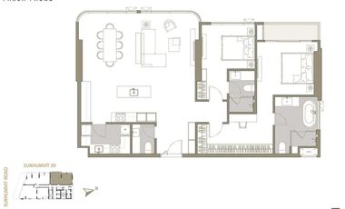 Wohnung zum Kauf mit 2 Zimmer in Khlong Toei, Bangkok