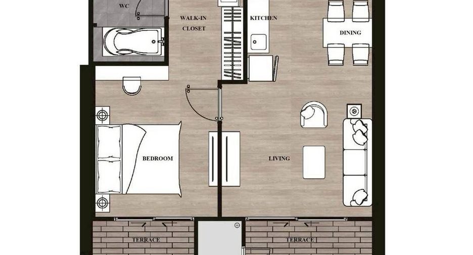 Wohnung zum Kauf mit 1 Zimmer in Mueang Chiang Mai, Chiang Mai