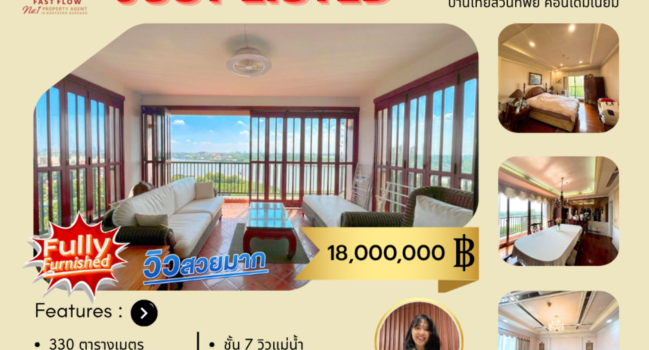 For sale 3 bedrooms condo in Pak Kret, Nonthaburi