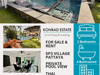 Haus zur Miete und zum Kauf mit 3 Zimmer in Bang Lamung, Chonburi
