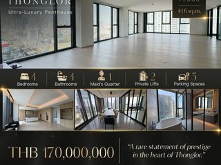 For sale 4 bedrooms condo in Khlong Toei, Bangkok