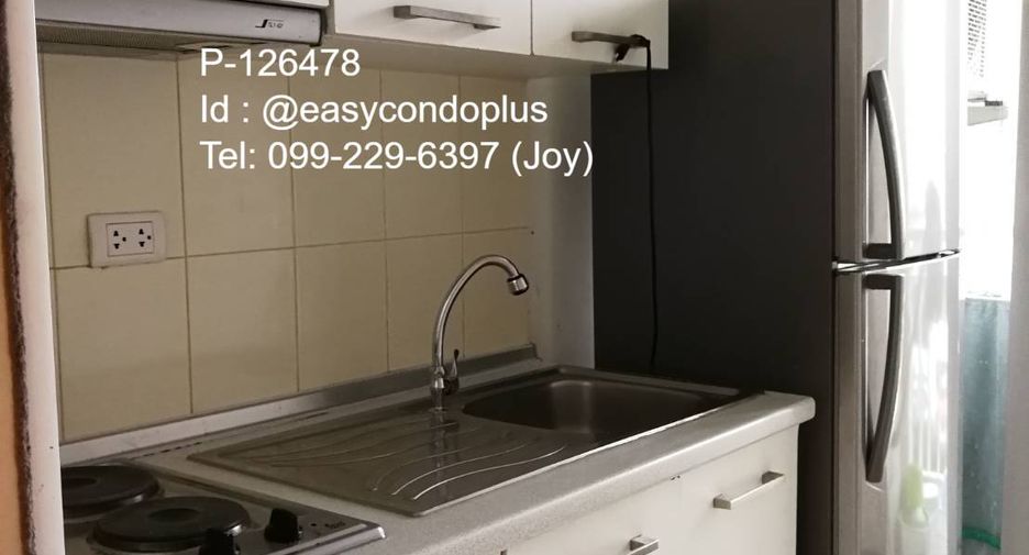 For rent 2 bedrooms condo in Huai Khwang, Bangkok