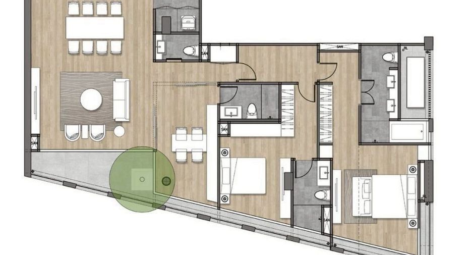 For rent 2 bedrooms condo in Watthana, Bangkok