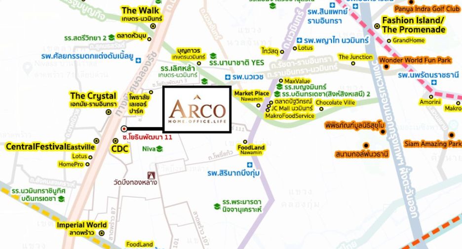 For sale 1 bed townhouse in Bang Kapi, Bangkok