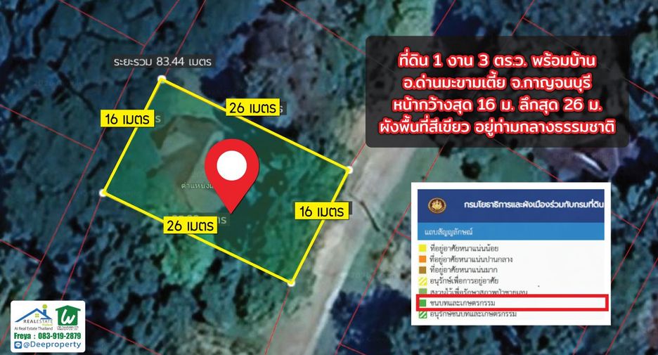 Haus zum Kauf mit 1 Zimmer in Dan Makham Tia, Kanchanaburi