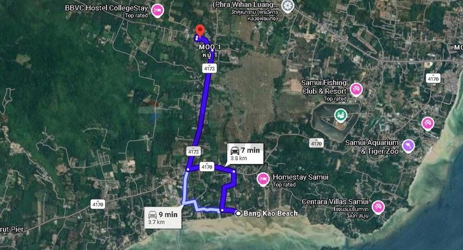 For sale land in Ko Samui, Surat Thani