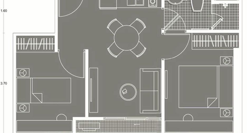 For sale 2 ベッドルーム condo in Huai Khwang, Bangkok