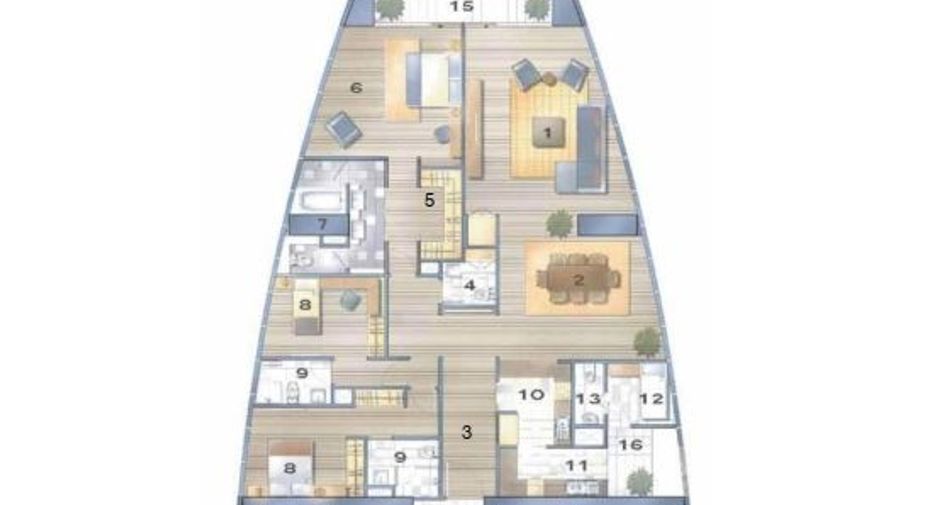For rent 3 bedrooms condo in Khlong Toei, Bangkok