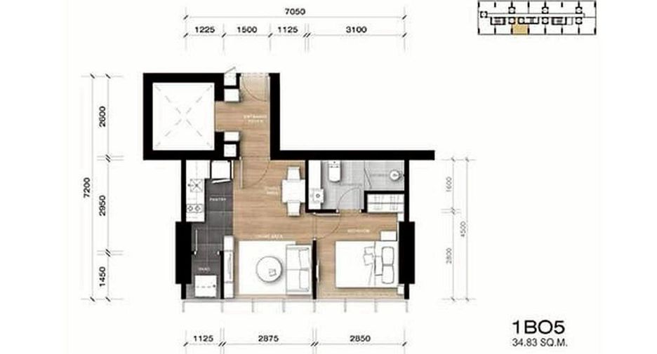 Продажа 1 кровать кондо в Патхум Щан, Бангкок