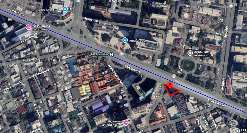 For rent and for sale land in Bang Rak, Bangkok