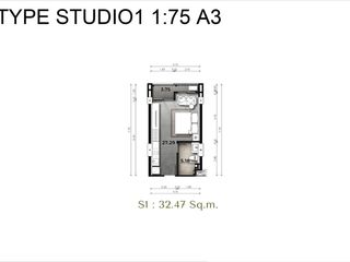 À vendre studio condo à Na Jomtien, Pattaya