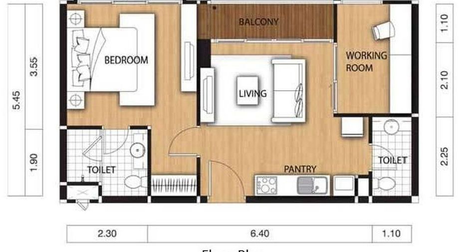 À vendre 1 chambre condo à Watthana, Bangkok