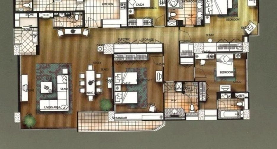 Wohnung zur Miete mit 4 Zimmer in Pathum Wan, Bangkok