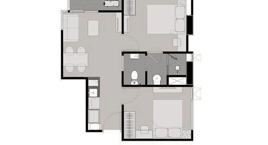For rent and for sale 2 bedrooms condo in Huai Khwang, Bangkok