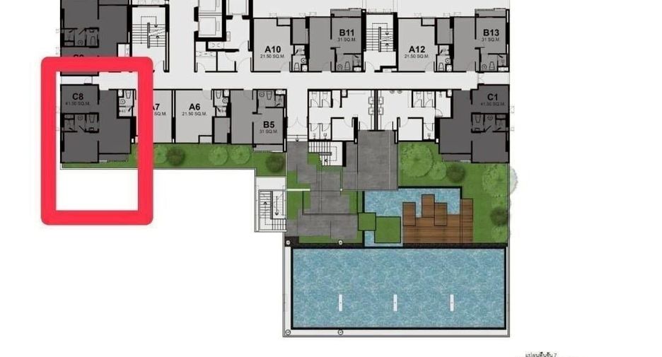 For rent and for sale 2 bedrooms condo in Huai Khwang, Bangkok