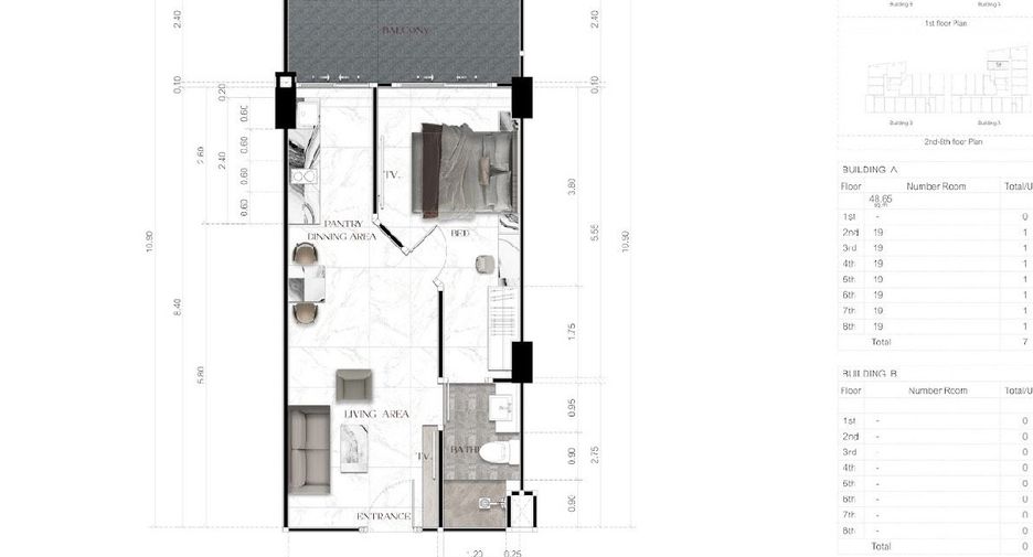 Wohnung zum Kauf mit 1 Zimmer in South Pattaya, Pattaya
