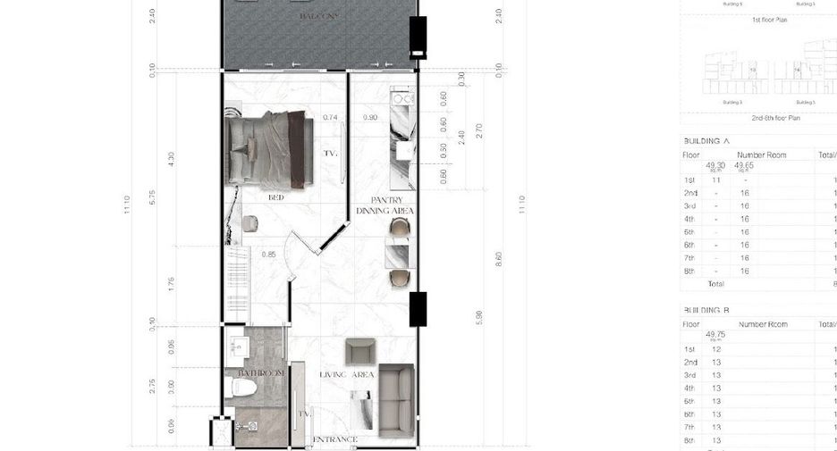 Wohnung zum Kauf mit 1 Zimmer in South Pattaya, Pattaya
