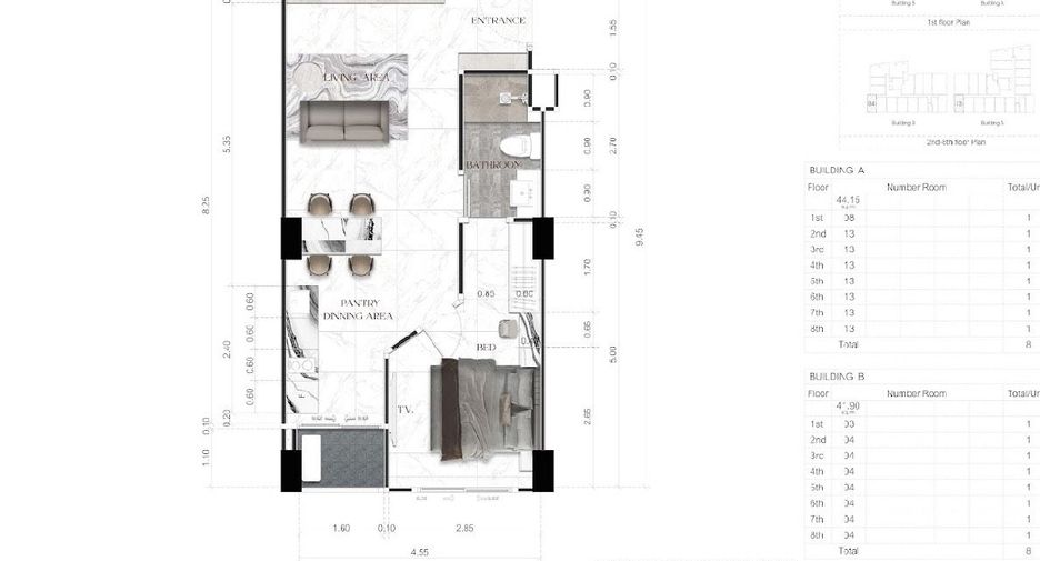Wohnung zum Kauf mit 1 Zimmer in South Pattaya, Pattaya